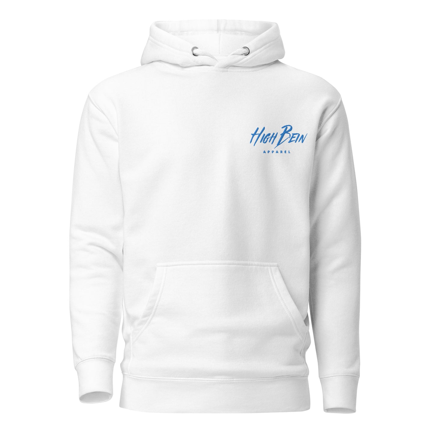 High Bein Aqua Blue Embroidery Hoodie